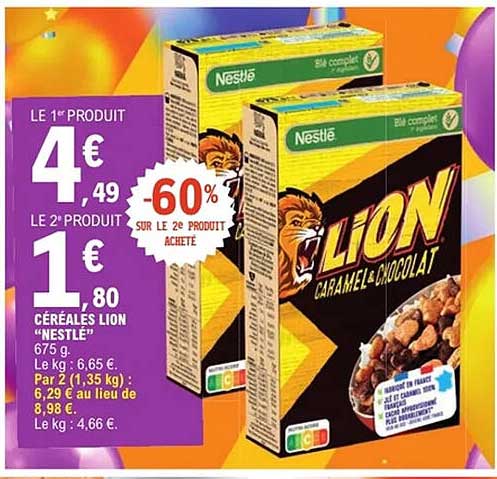 Céréales LION "NESTLÉ"