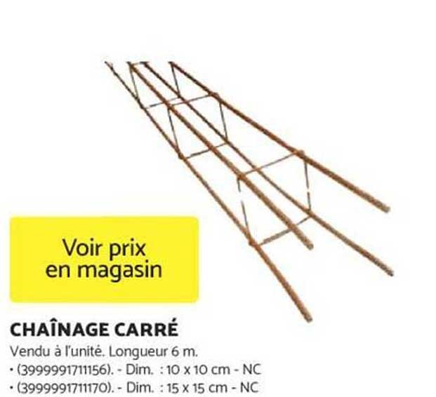CHAÎNAGE CARRÉ