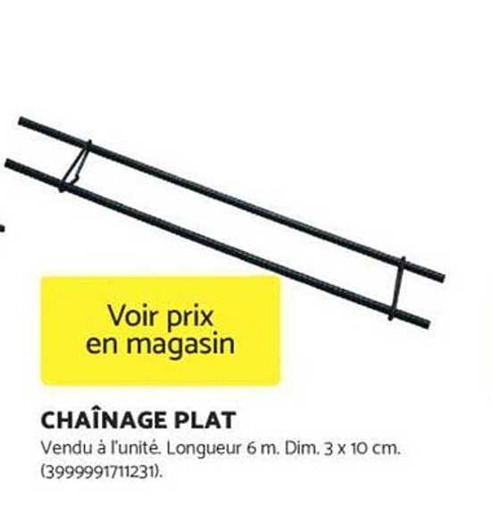 CHAÎNAGE PLAT