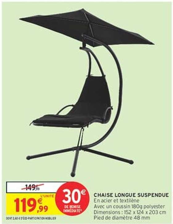 CHAISE LONGUE SUSPENDUE