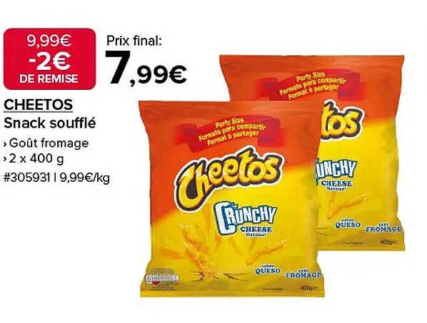CHEETOS Snack soufflé