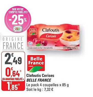Clafoutis Cerises BELLE FRANCE