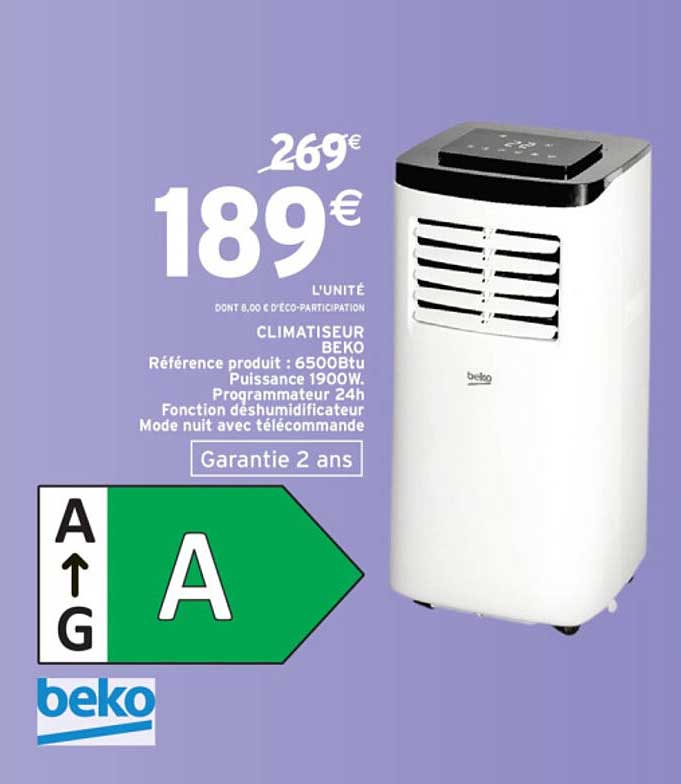 CLIMATISEUR BEKO
