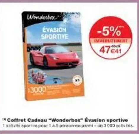 Coffret Cadeau “Wonderbox” Évasion sportive