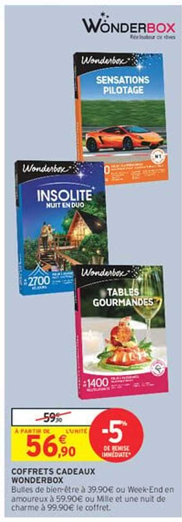 COFFRETS CADEAUX WONDERBOX