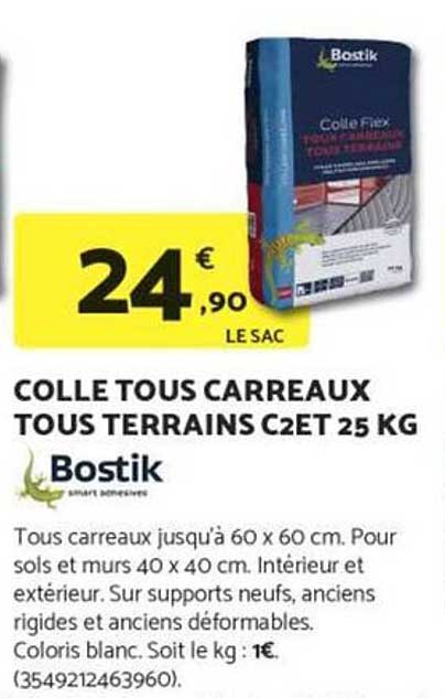 COLLE TOUS CARREAUX TOUS TERRAIN C2ET 25 KG