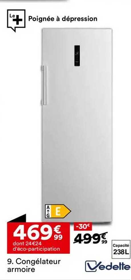 Congélateur armoire Vedette