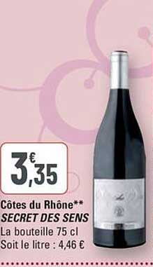 Côtes du Rhône** SECRET DES SENS