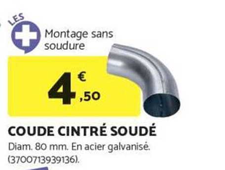 COUDE CINTRÉ SOUDÉ