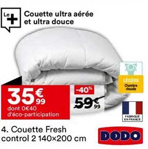 Couette ultra aérée et ultra douce
