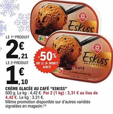 CRÈME GLACÉE AU CAFÉ “ESKISS”