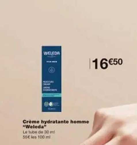 Crème hydratante homme "Weleda"