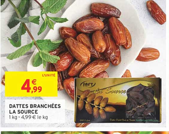 DATTES BRANCHÉES LA SOURCE