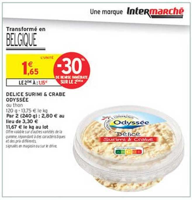 DÉLICES SURIMI & CRABE ODYSSÉE