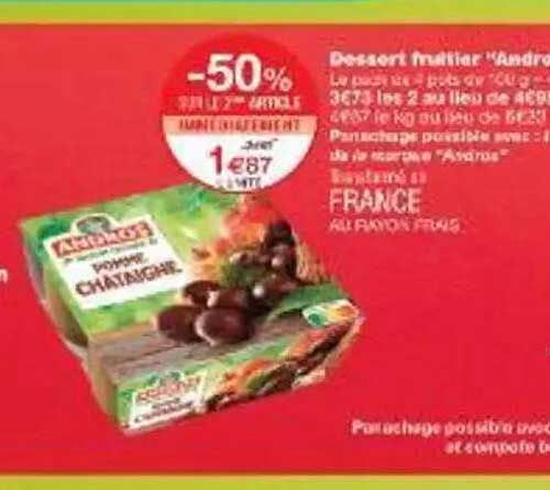 Dessert fruitier 'Andros' -50%
