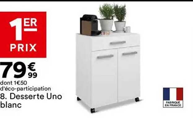 Desserte Uno blanc