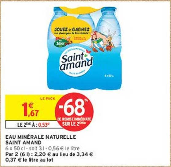 EAU MINÉRALE NATURELLE SAINT AMAND