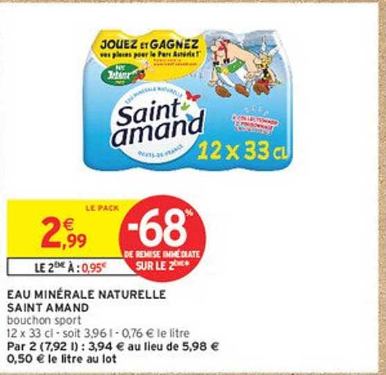 EAU MINÉRALE NATURELLE SAINT AMAND