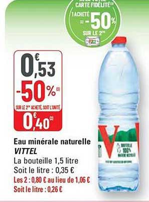 Eau minérale naturelle VITTEL