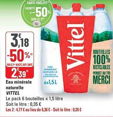 Eau minérale naturelle VITTEL