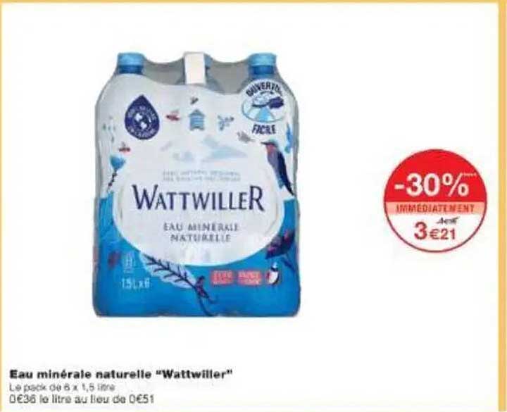 Eau minérale naturelle "Wattwiller"