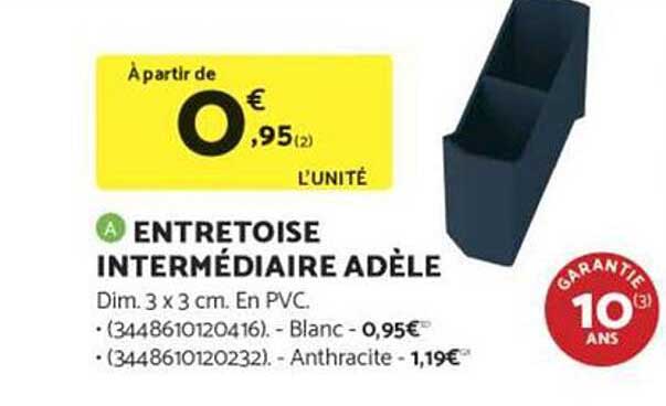 ENTRETOISE INTERMÉDIAIRE ADÈLE