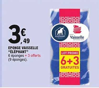 Éponge vaisselle "Éléphant"