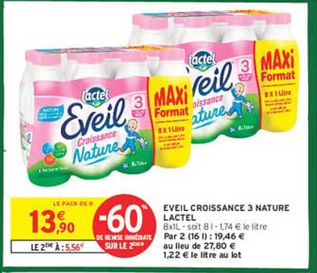 EVEIL CROISSANCE 3 NATURE LACTEL