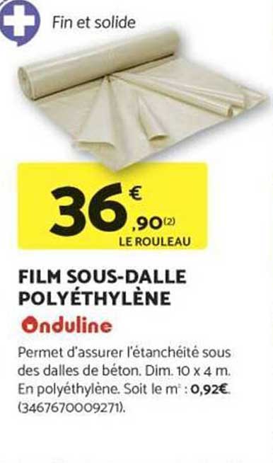 FILM SOUS-DALLE POLYÉTHYLÈNE