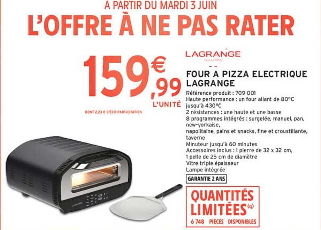 FOUR A PIZZA ELECTRIQUE LAGRANGE
