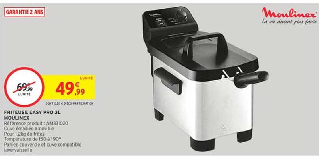 FRITEUSE EASY PRO 3L MOULINEX