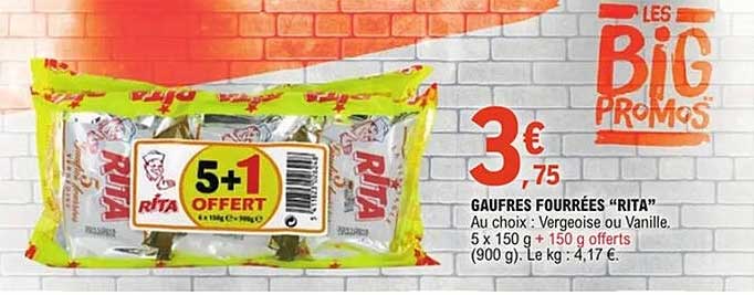GAUFRES FOURRÉES “RITA”