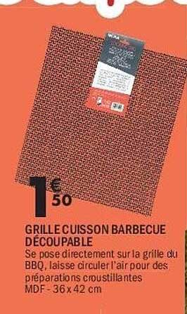 GRILLE CUISSON BARBECUE DÉCOUPABLE