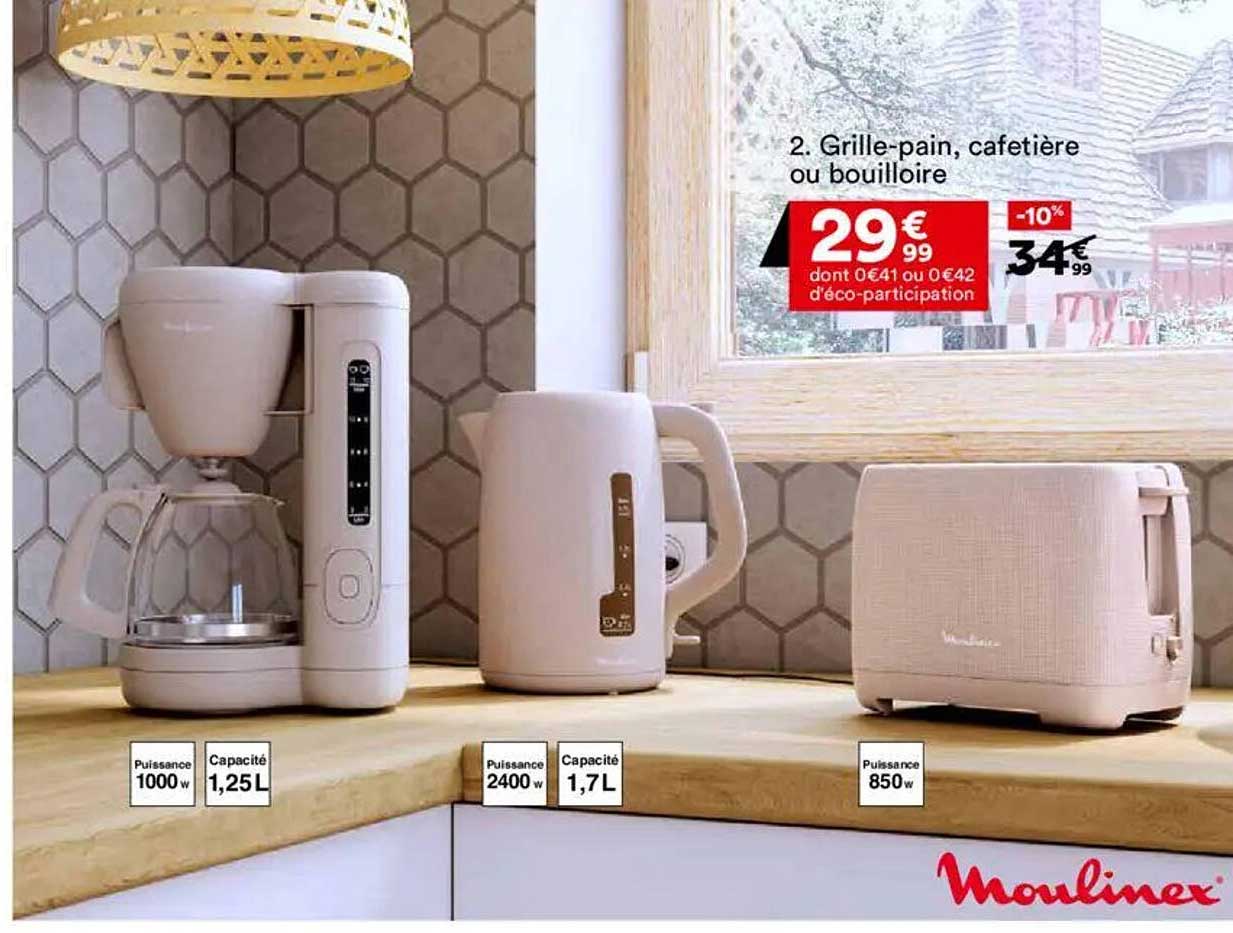 Grille-pain, cafetière ou bouilloire