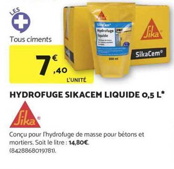HYDROFUGE SIKACEM LIQUIDE 0,5 L*