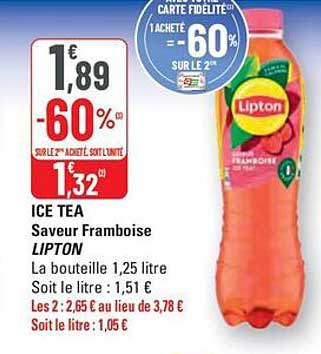 ICE TEA Saveur Framboise LIPTON