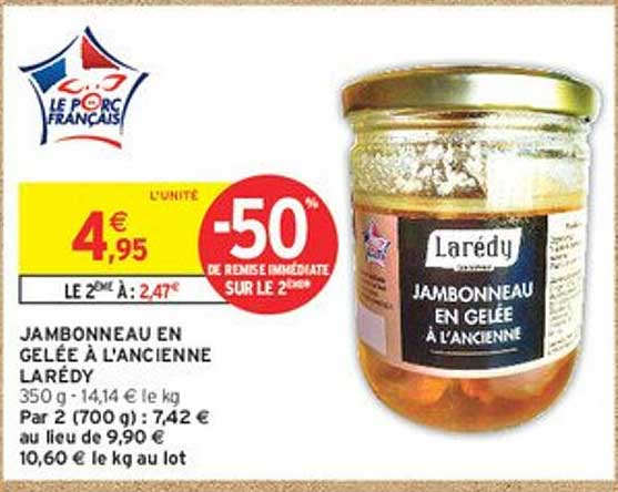 Jambonneau en gelée à l'ancienne Larédy