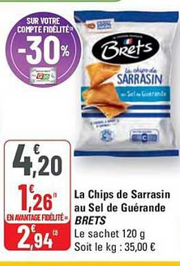 La Chips de Sarrasin au Sel de Guérande BRETS