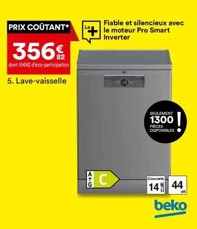 Lave-vaisselle Beko - Prix Coûtant