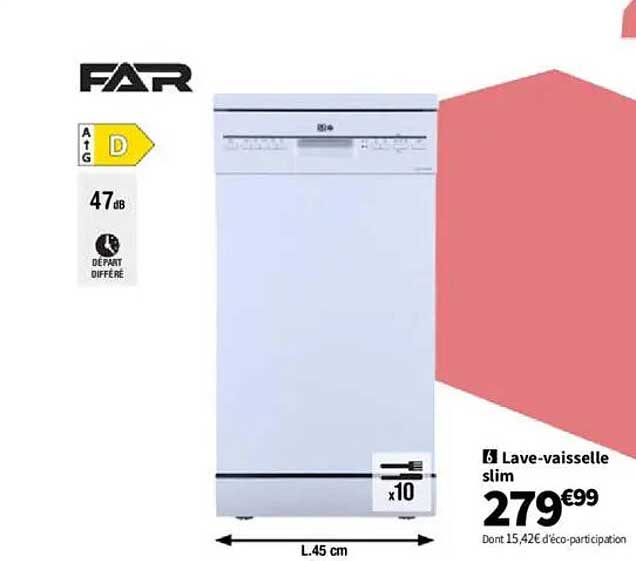 Lave-vaisselle slim