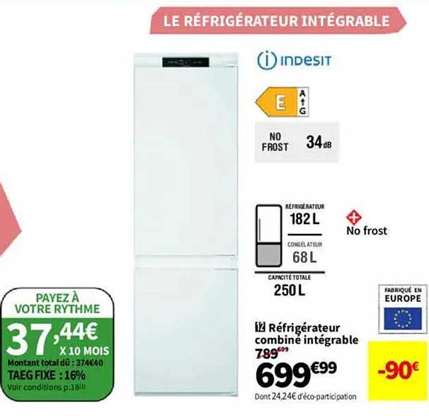 LE RÉFRIGÉRATEUR INTÉGRABLE