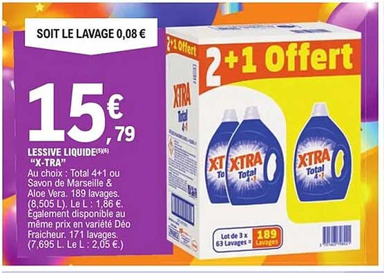 LESSIVE LIQUIDE 5L "X-TRA"