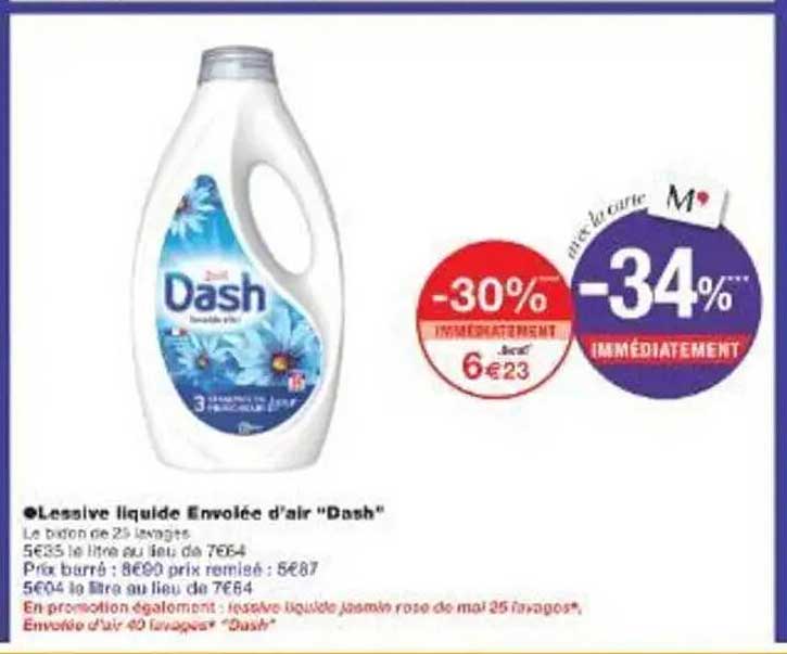 Lessive liquide Envoûtée d'air "Dash"
