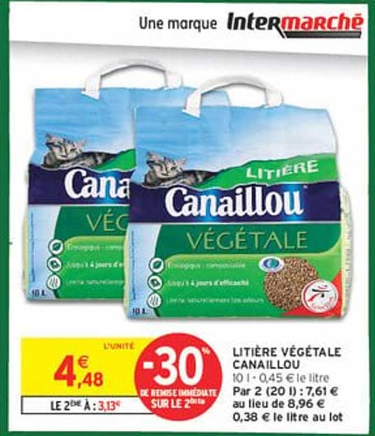 LITIÈRE VÉGÉTALE CANAILLOU