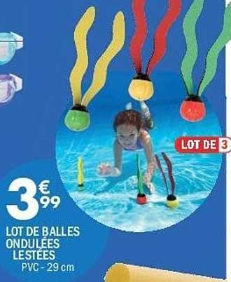 LOT DE BALLES ONDULÉES LESTÉES
