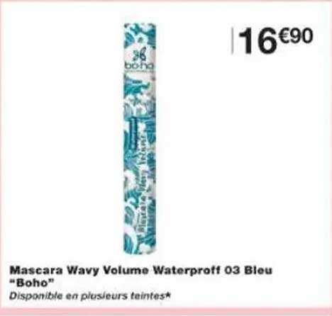 Mascara Wavy Volume Waterproof 03 Bleu "Boho"