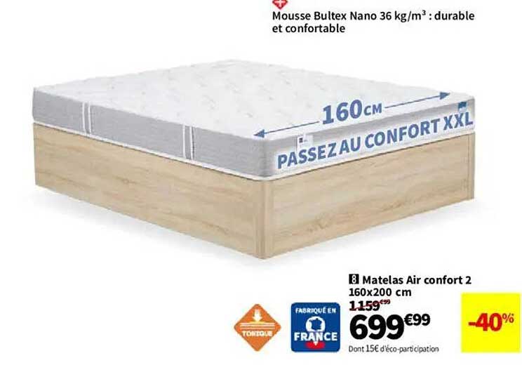 Matelas Air confort 2 160x200 cm