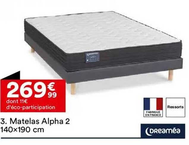 Matelas Alpha 2 140x190 cm