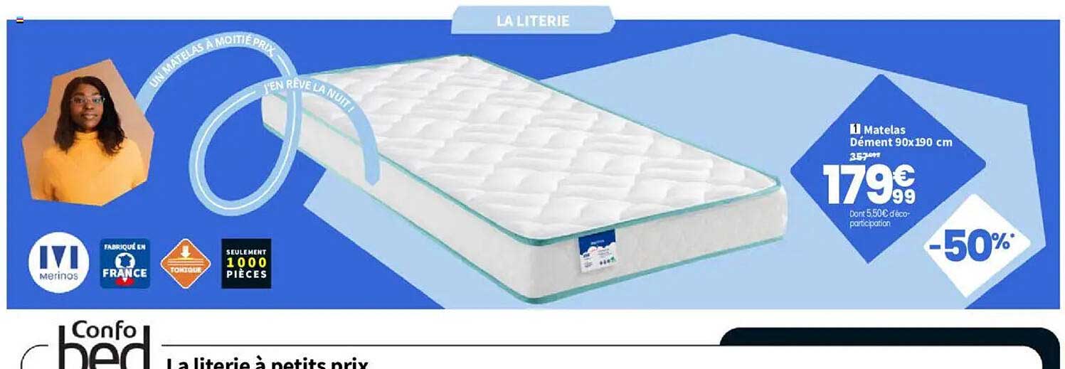 Matelas Dément 90x190 cm