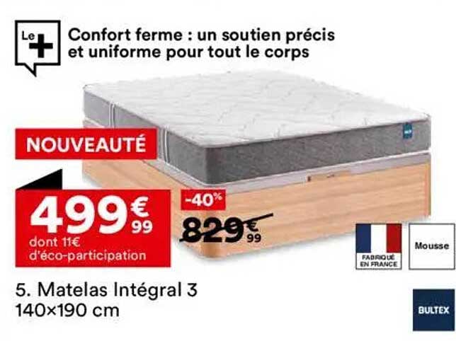 Matelas Intégral 3 140x190 cm